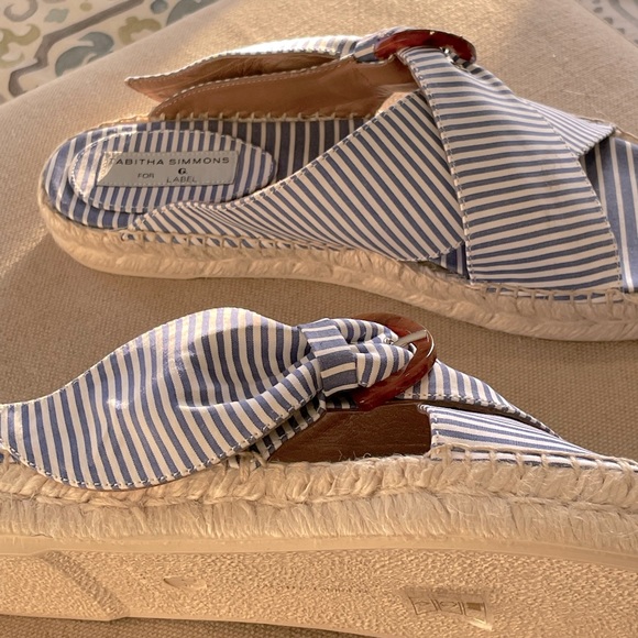 G. LABEL X TABITHA SIMMONS Richie Striped Slide Sandals - Women’s Size 7 - New - Picture 10 of 12